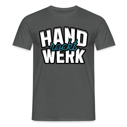 Unisex T-Shirt "Handwerk rockt" Anthrazit Männer T-Shirt