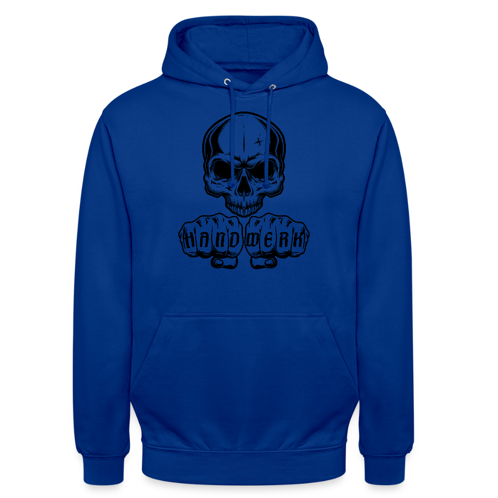 Unisex Hoodie "Skull-Handwerk" Royalblau Unisex Hoodie