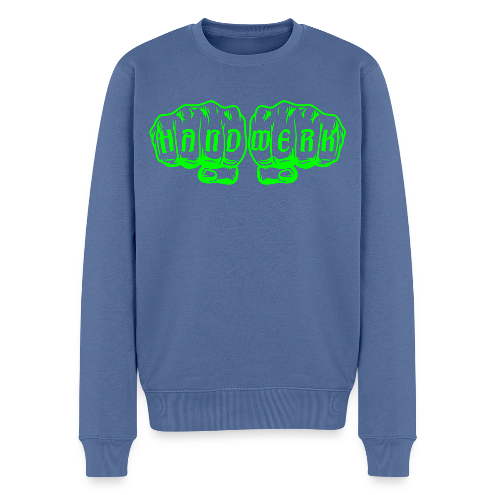 Unisex Premium Pullover "Isolierer" neongrün Taubenblau Männer Premium Pullover