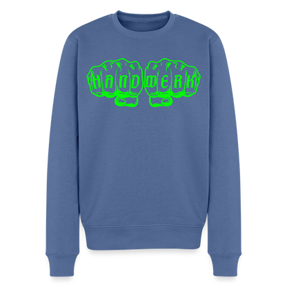 Unisex Premium Pullover "Isolierer" neongrün Taubenblau Männer Premium Pullover