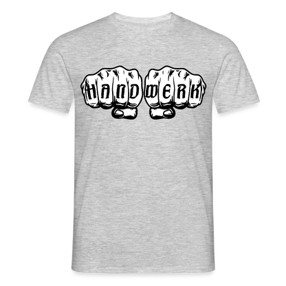 Unisex T-Shirt "Handwerk" Grau meliert Männer T-Shirt