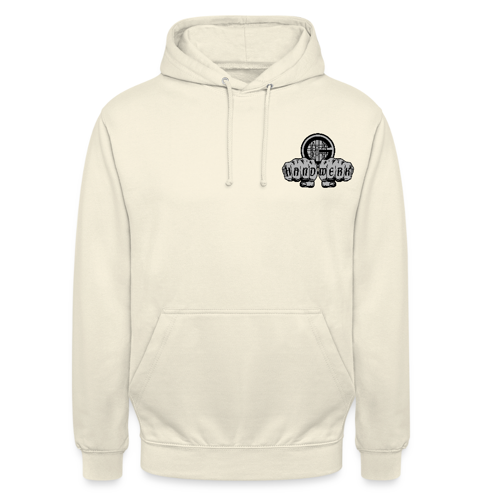 Unisex  Hoodie "Gerüstbauer" beidseitig bedruckt - Vanille-Milchshake