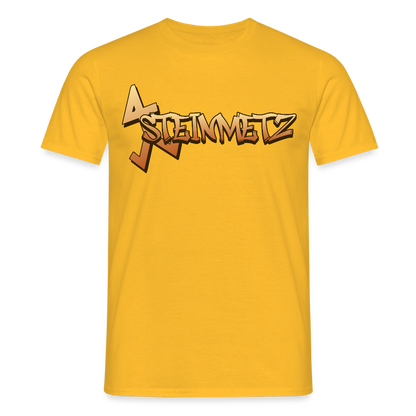 Unisex T-Shirt "Steinmetz" Gelb Männer T-Shirt