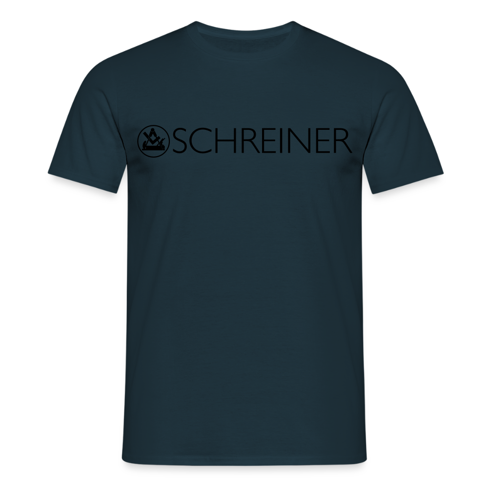 Unisex T-Shirt "Schreiner" Navy Männer T-Shirt