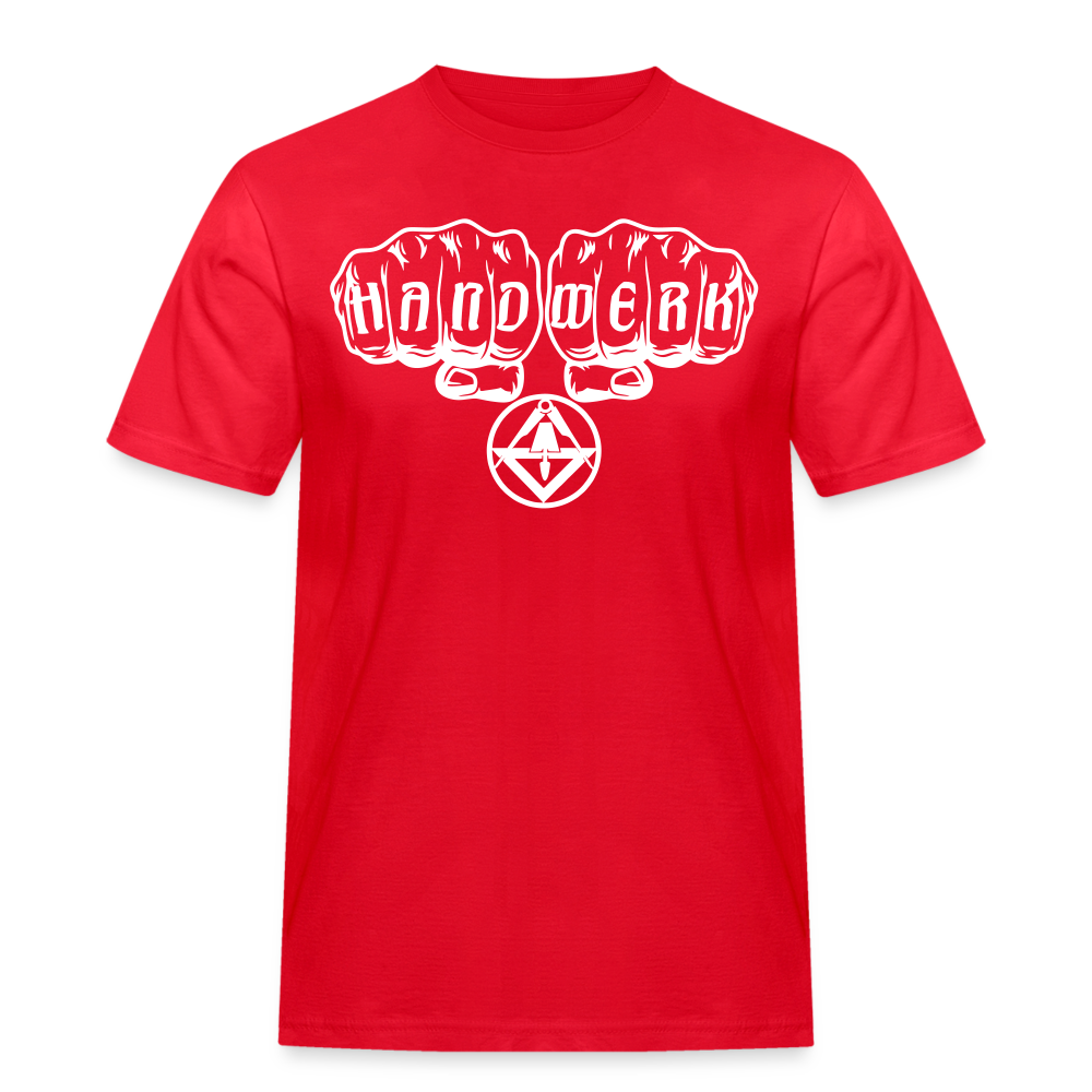 Männer Workwear T-Shirt "Stuckateur" - Rot