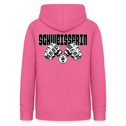 Frauen Hoodie "Schweisserin" (beidseitig beruckt) Pink Frauen Hoodie