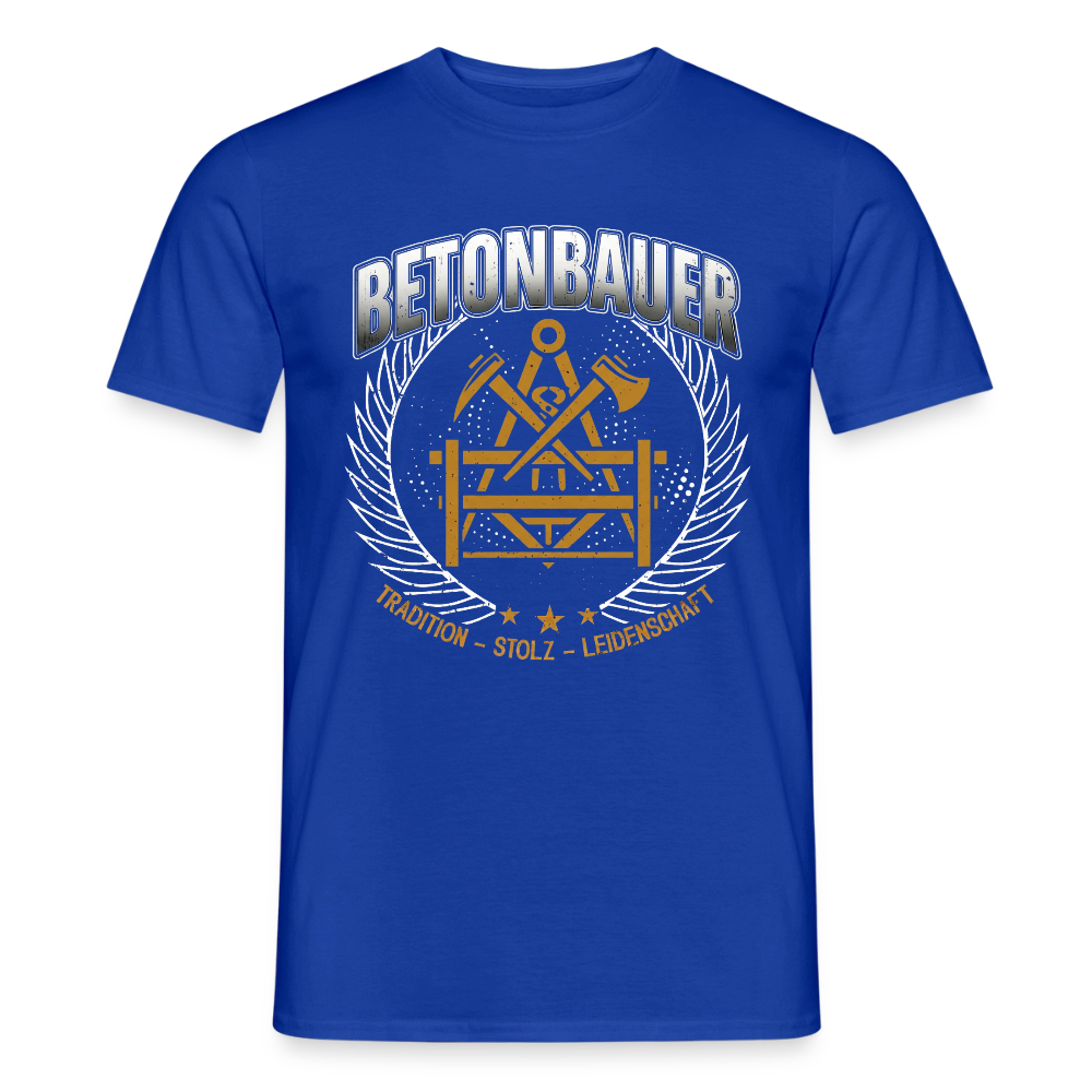 Unisex Tradition Betonbauer Männer T-Shirt von Spreadconnect, weiße Baumwolle mit traditionellem Druck, bequem und stylisch
