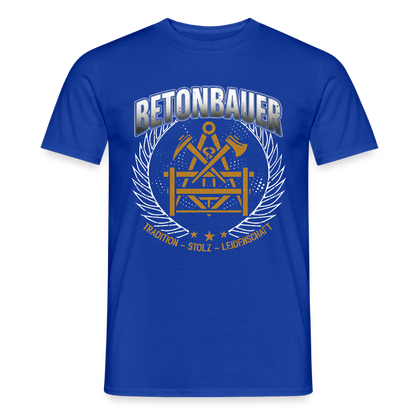 Unisex Tradition Betonbauer Männer T-Shirt von Spreadconnect, weiße Baumwolle mit traditionellem Druck, bequem und stylisch