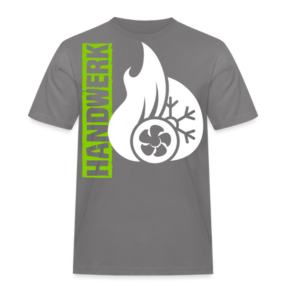 Unisex Workwear T-Shirt "Klimatechniker" Grau Männer Workwear T-Shirt