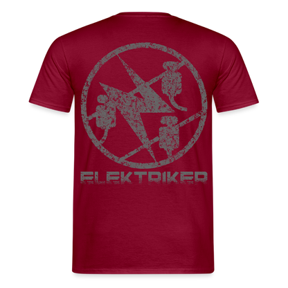 Unisex T-Shirt "Elektriker" Ziegelrot Männer T-Shirt