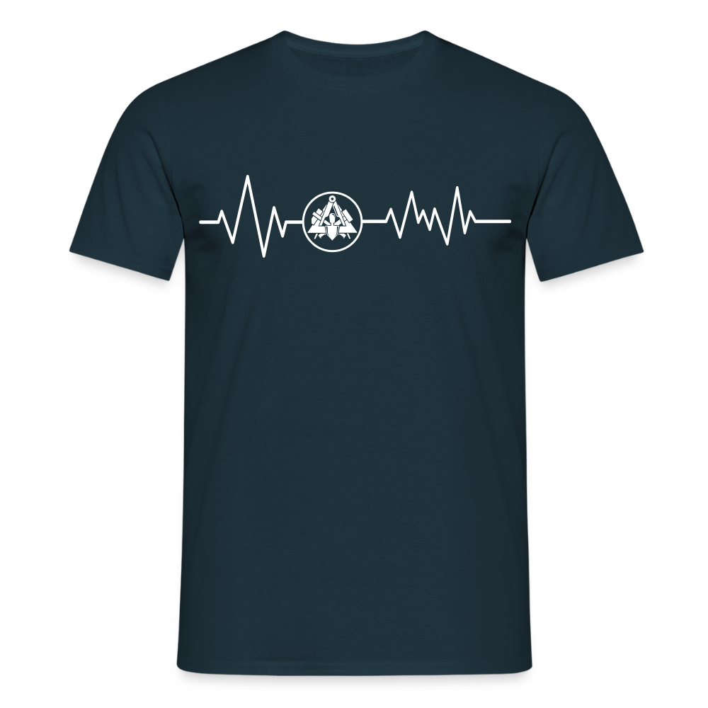 Unisex T-Shirt "Maurer" Navy Männer T-Shirt
