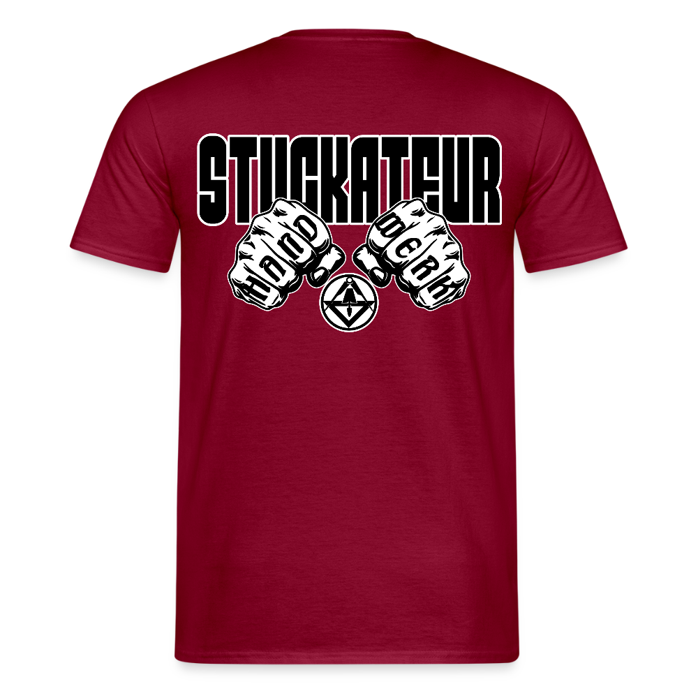 Unisex T-Shirt "Stuckateur" Ziegelrot Männer T-Shirt