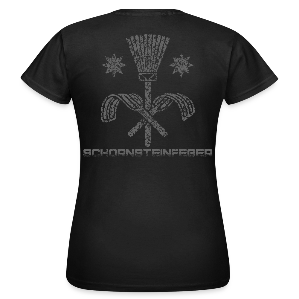 Frauen T-Shirt "Schornsteinfeger" Schwarz Frauen T-Shirt