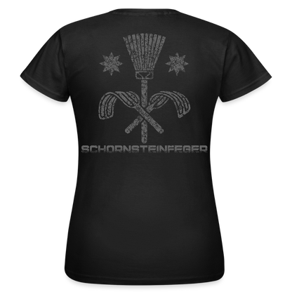 Frauen T-Shirt "Schornsteinfeger" Schwarz Frauen T-Shirt