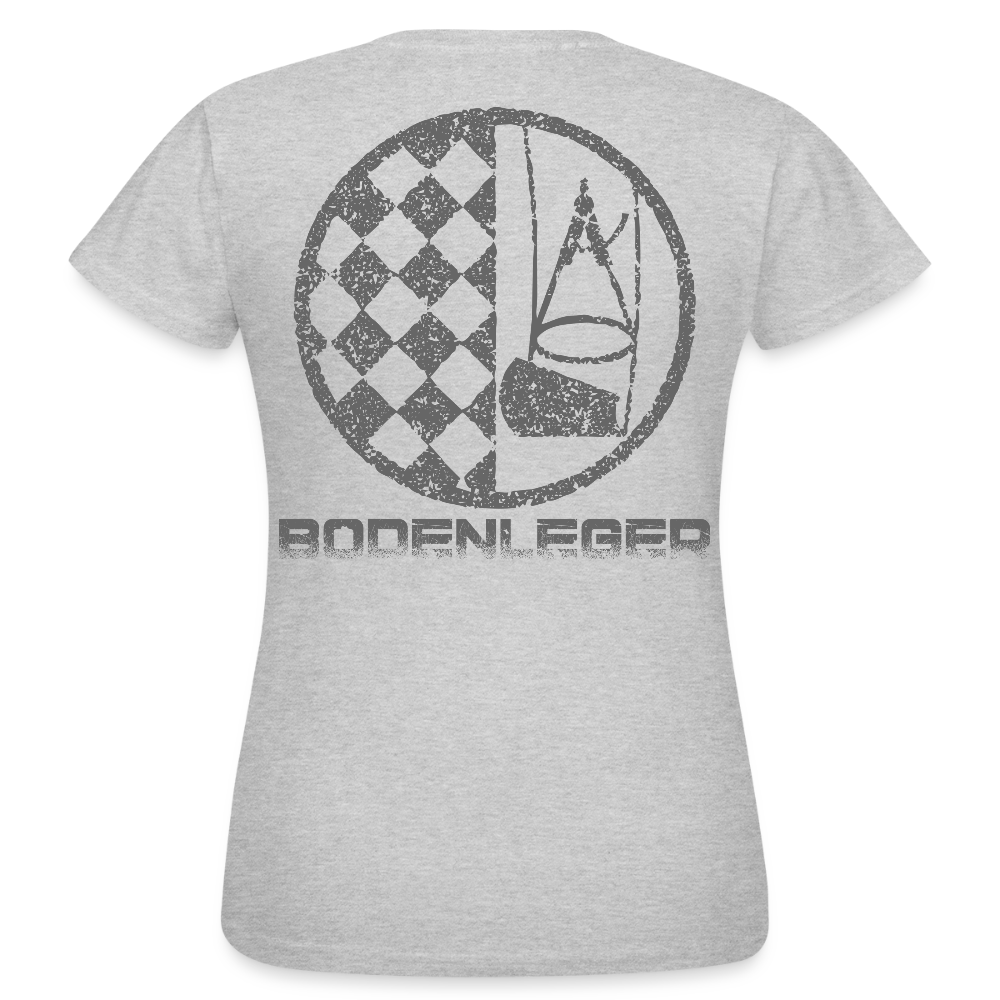 Frauen T-Shirt "Bodenleger" Grau meliert Frauen T-Shirt