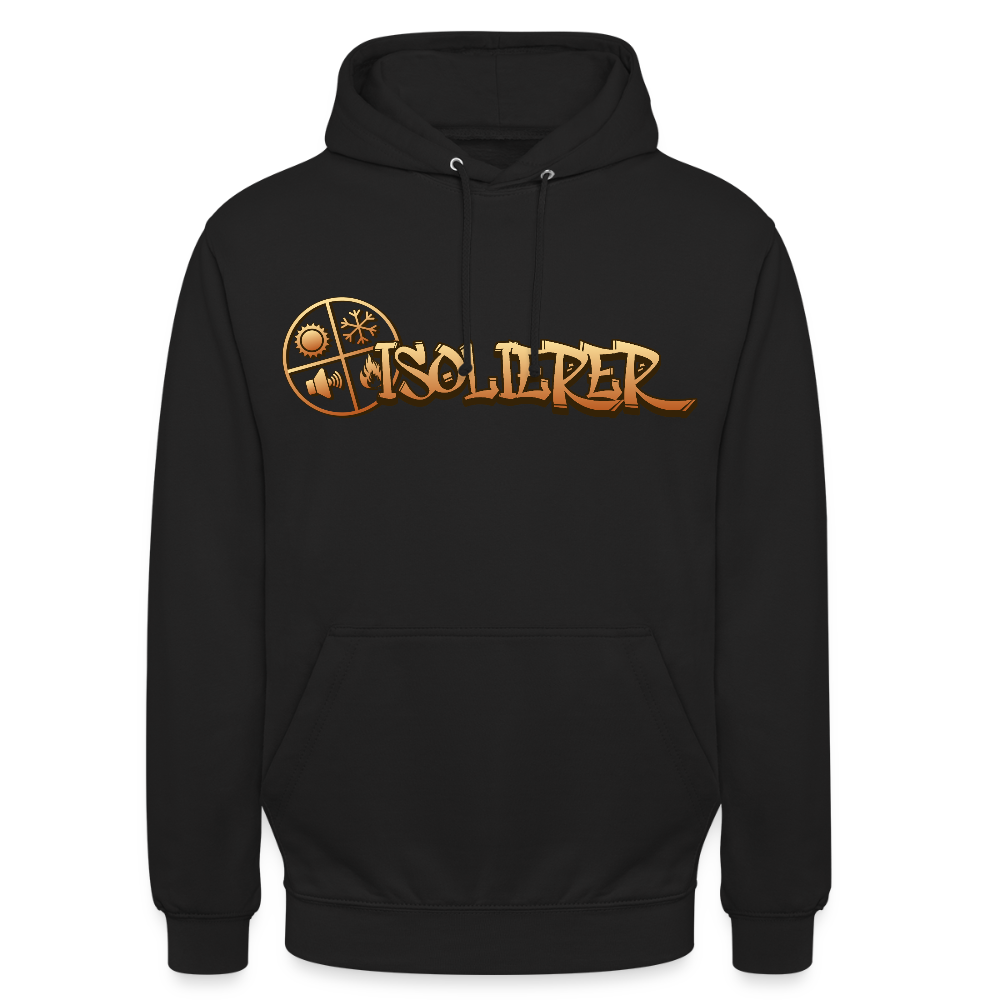 Unisex Hoodie"Isolierer" Schwarz Unisex Hoodie