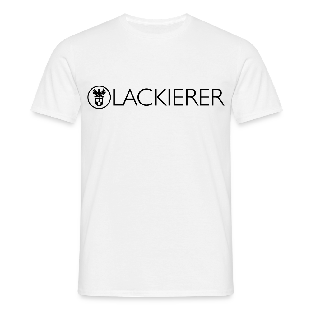 Unisex T-Shirt "Lackierer" Weiß Männer T-Shirt