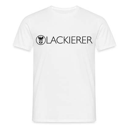 Unisex T-Shirt "Lackierer" Weiß Männer T-Shirt