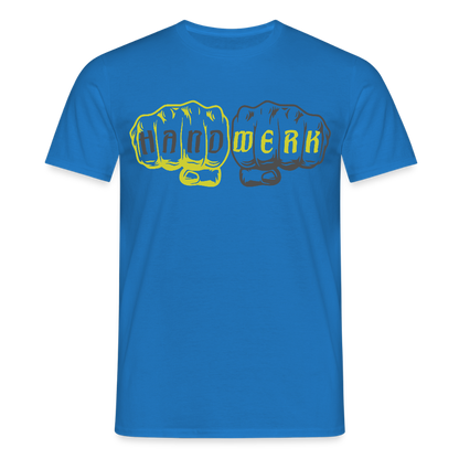 Unisex T-Shirt "Handwerk" Royalblau Männer T-Shirt