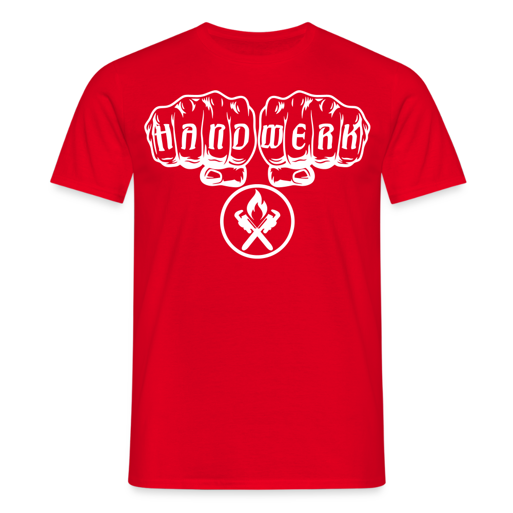 Unisex T-Shirt "Heizungsbauer" Rot Männer T-Shirt