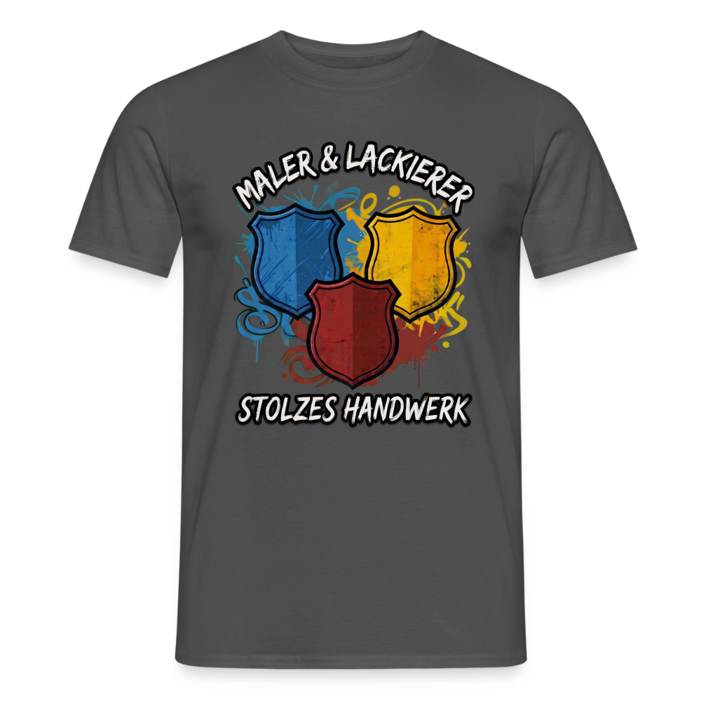 Unisex Männer T-Shirt „Maler & Lackierer – Stolzes Handwerk“ von Spreadconnect, Frontansicht