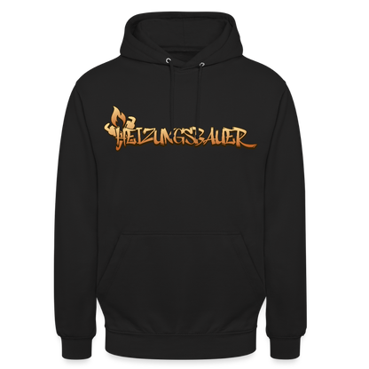 Unisex Hoodie "Heizungsbauer" Schwarz Unisex Hoodie