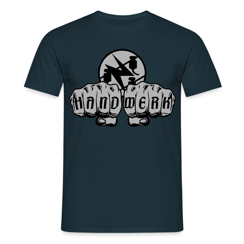 Unisex T-Shirt "Elektriker" Navy Männer T-Shirt
