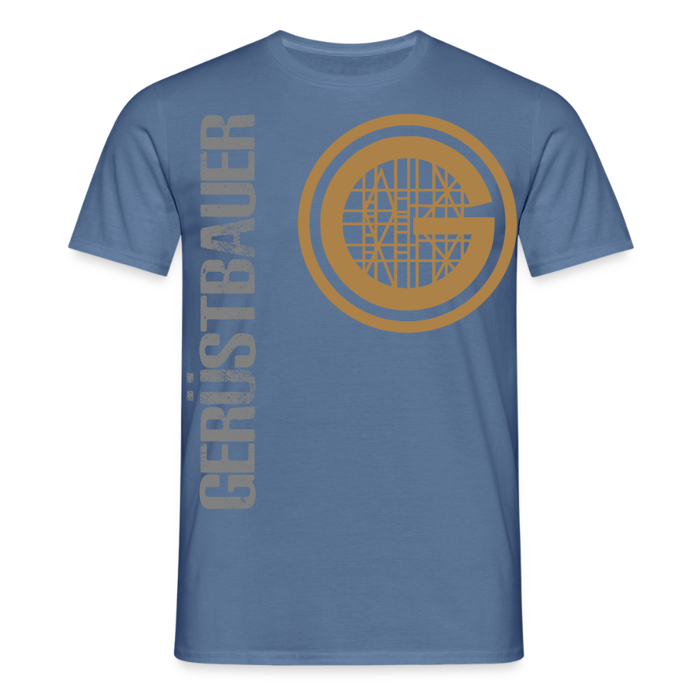 Unisex T-Shirt "Gerüstbauer" - Taubenblau 