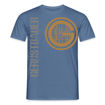 Unisex T-Shirt "Gerüstbauer" Taubenblau Männer T-Shirt