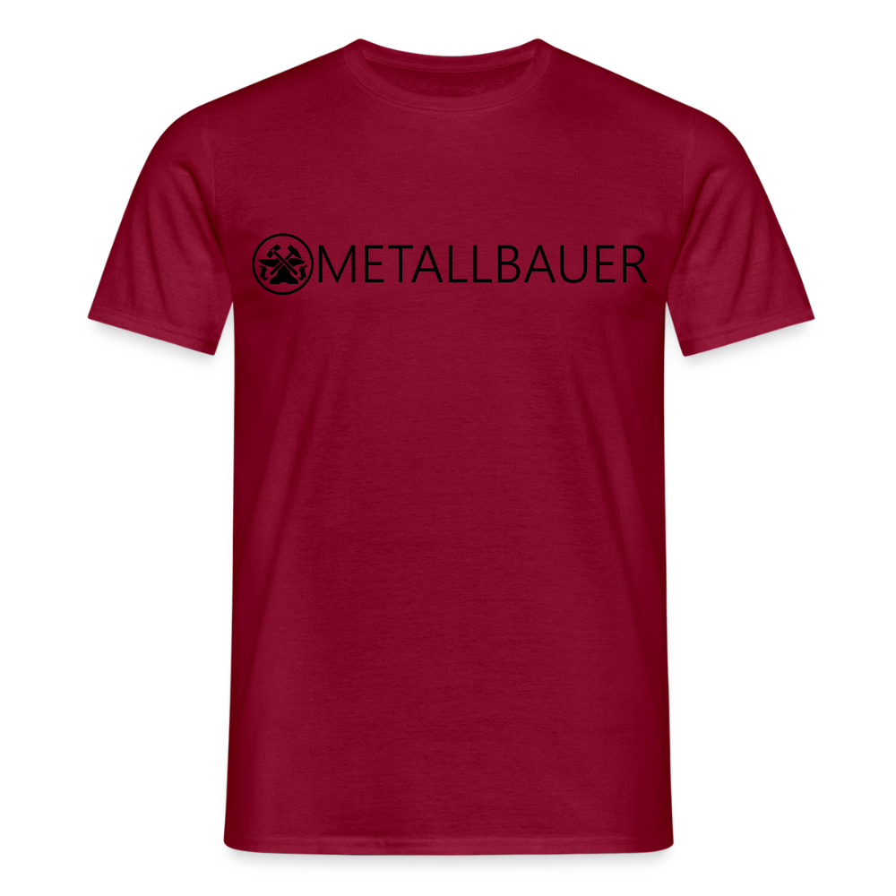 Unisex T-Shirt "Metallbauer" Ziegelrot Männer T-Shirt