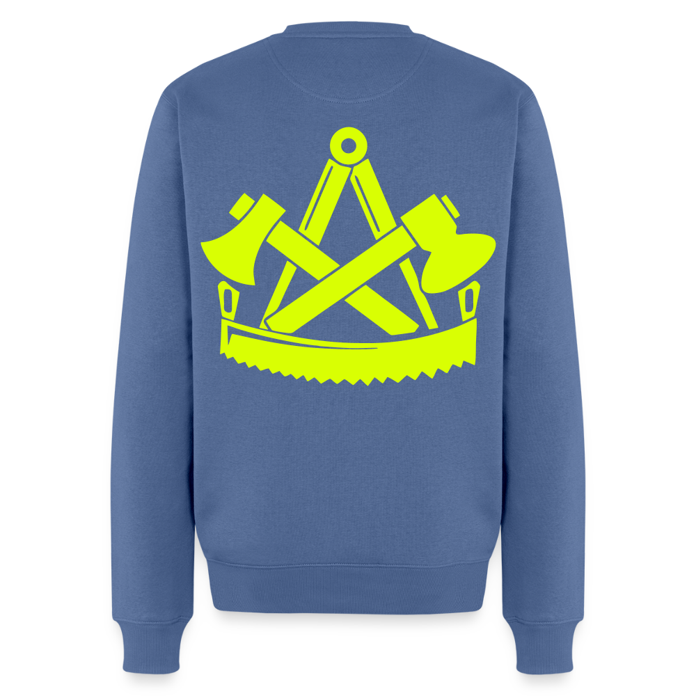 Unisex Premium Pullover "Zimmermann" neongelb Männer Premium Pullover