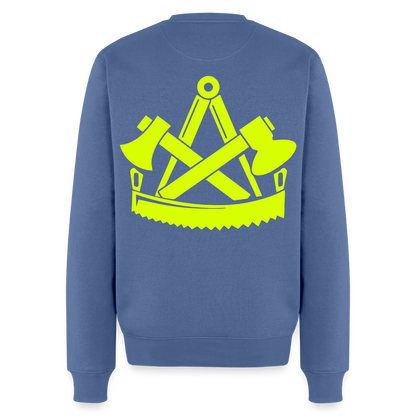 Unisex Premium Pullover "Zimmermann" neongelb Männer Premium Pullover