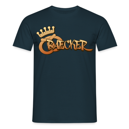 Unisex T-Shirt "Bäcker" Navy Männer T-Shirt