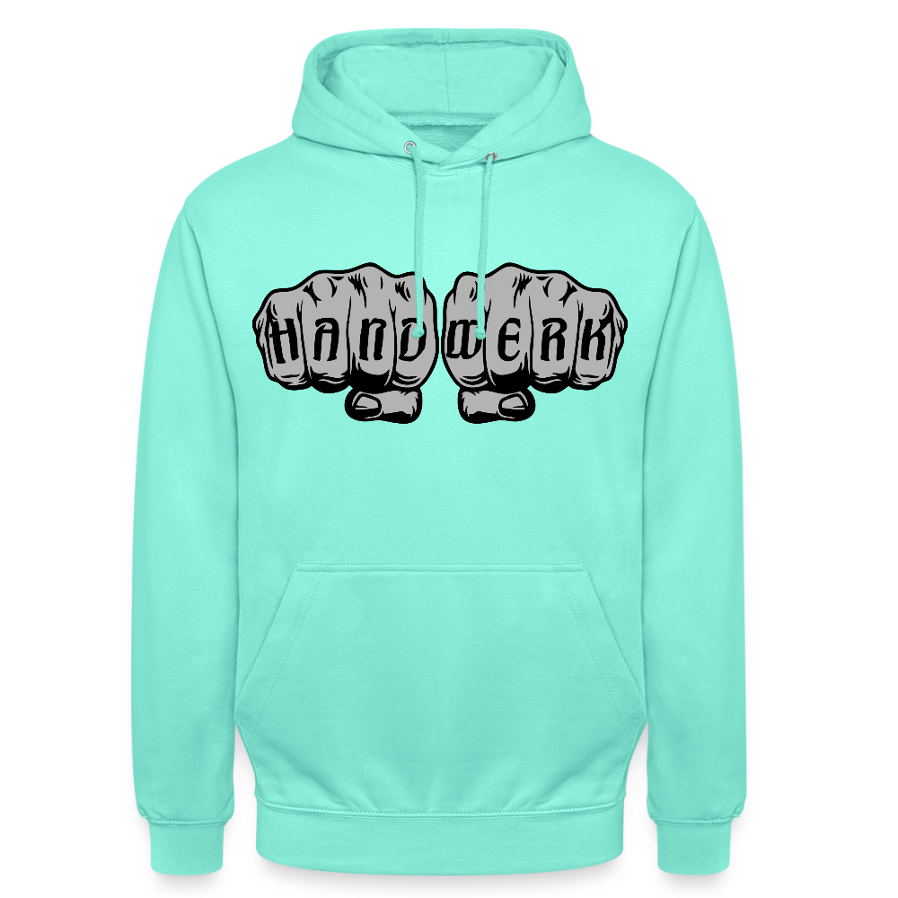 Unisex Hoodie "Handwerk" Mint Unisex Hoodie