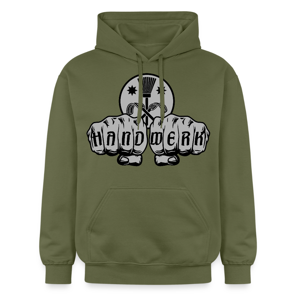 Gildan Unisex Softstyle® "Schornsteinfeger" Militärgrün Gildan Unisex Softstyle® Midweight Hoodie