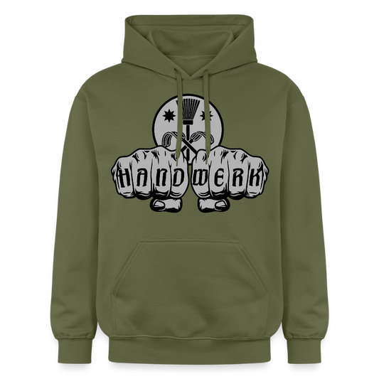 Gildan Unisex Softstyle® "Schornsteinfeger" Militärgrün Gildan Unisex Softstyle® Midweight Hoodie