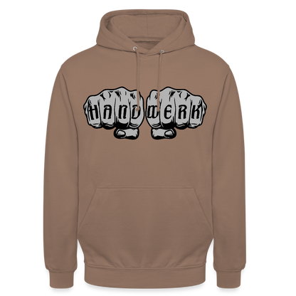 Unisex Hoodie "Handwerk" Mokka Unisex Hoodie