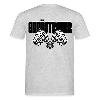 Unisex T-Shirt "Gerüstbauer" - Grau meliert