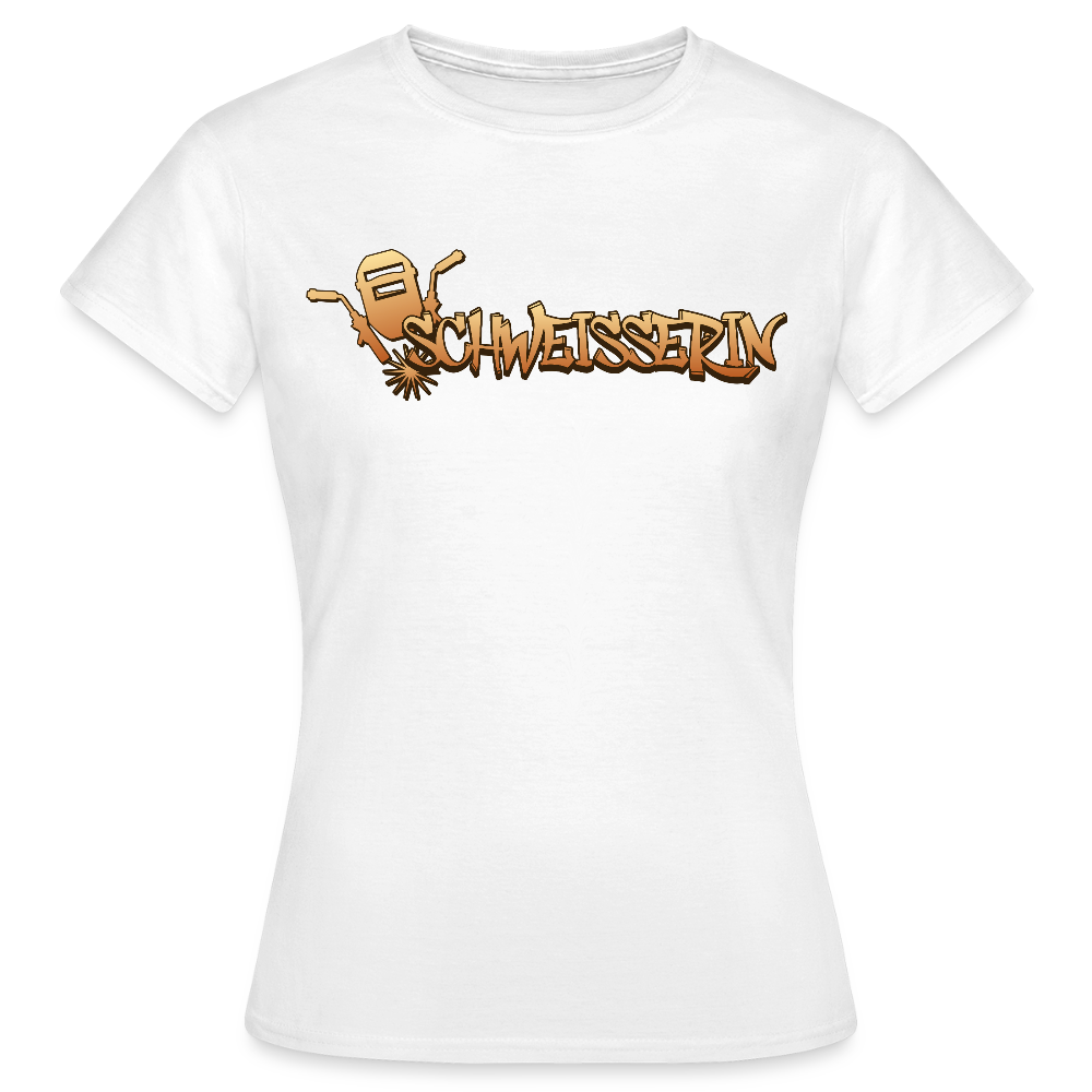 Frauen T-Shirt "Schweisserin" Weiß Frauen T-Shirt