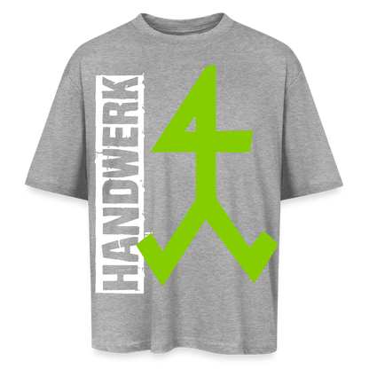 Oversized Unisex T-Shirt "Steinmetz" Grau meliert Oversized Unisex T-Shirt