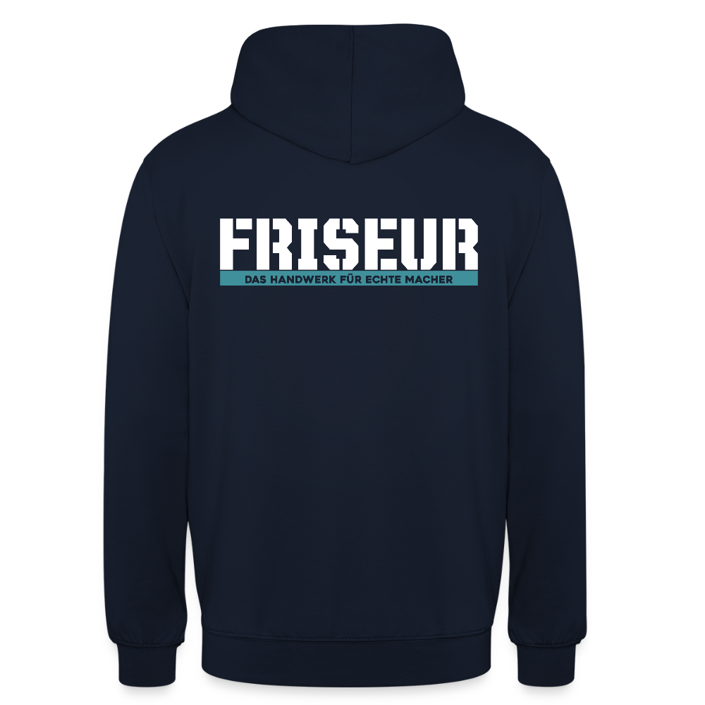 Unisex Hoodie HW-300 | MACHER "Friseur" Navy Unisex Hoodie {{ color }}