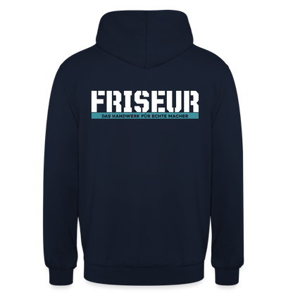Unisex Hoodie HW-300 | MACHER "Friseur" Navy Unisex Hoodie {{ color }}