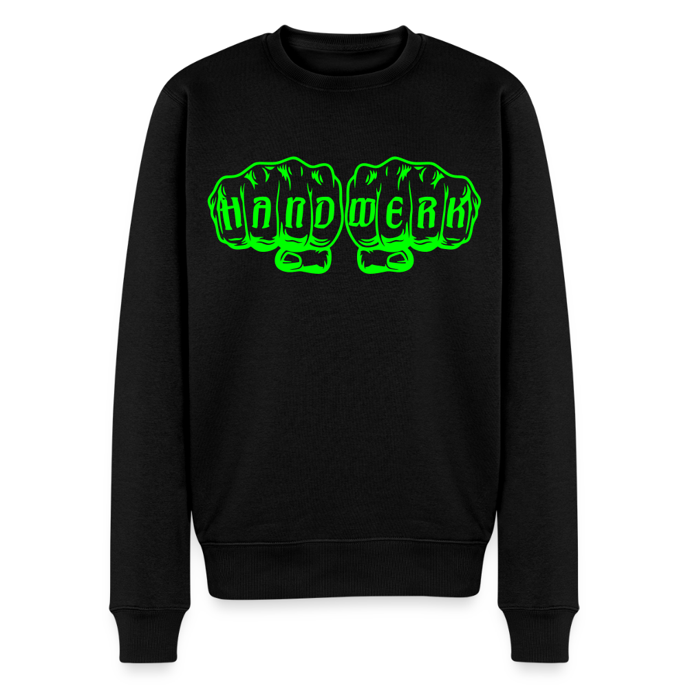 Unisex Premium Pullover "Steinmetz" neongrün Schwarz Männer Premium Pullover