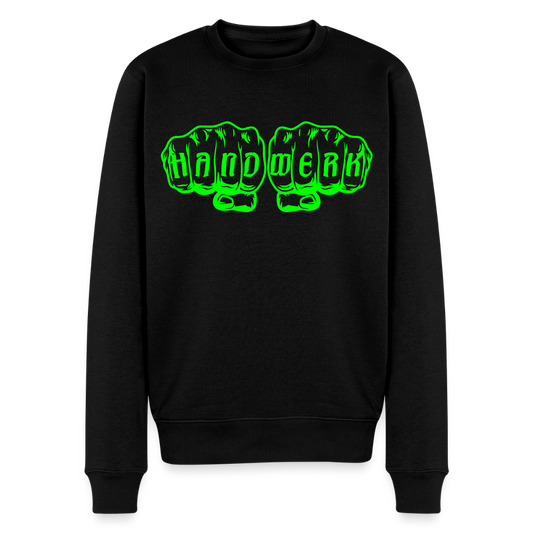 Unisex Premium Pullover "Steinmetz" neongrün Schwarz Männer Premium Pullover