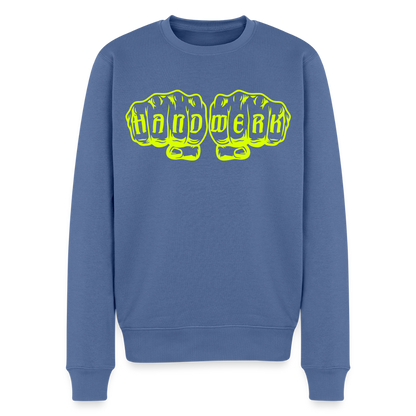 Unisex Premium Pullover "Raumausstatter" neongelb Taubenblau Männer Premium Pullover