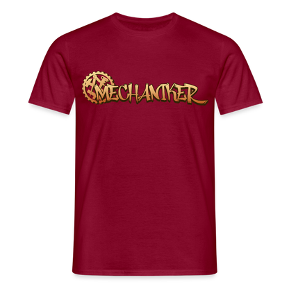 Unisex T-Shirt "Mechaniker" Ziegelrot Männer T-Shirt