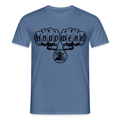 Unisex T-Shirt "Fliesenleger" Taubenblau Männer T-Shirt