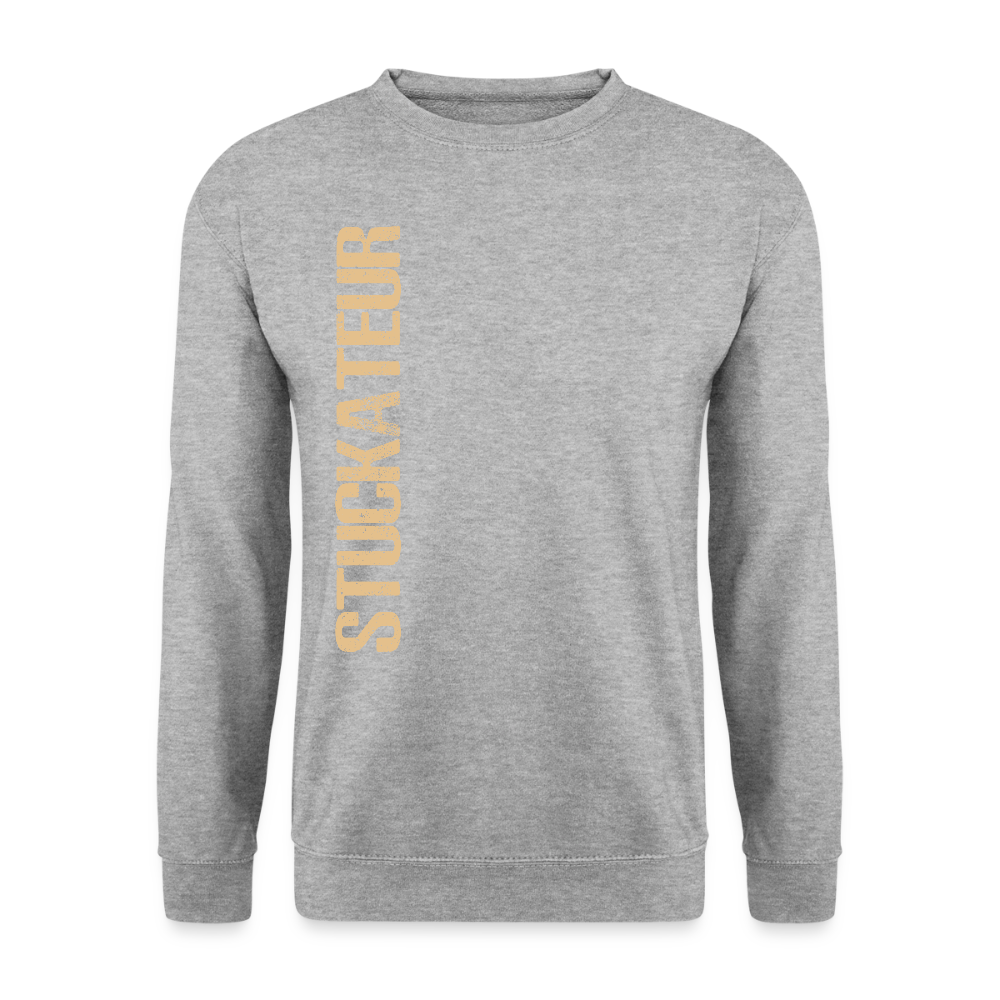 Unisex Pullover "Stuckateur" Weißgrau meliert Unisex Pullover
