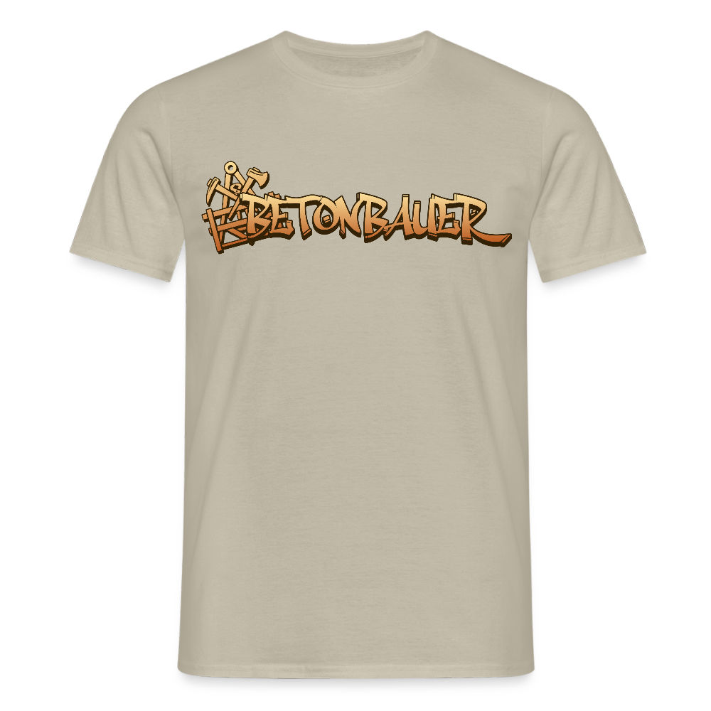 Unisex T-Shirt "Betonbauer" Sandbeige Männer T-Shirt
