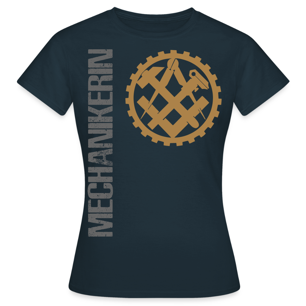 Frauen T-Shirt "Mechanikerin" Navy Frauen T-Shirt